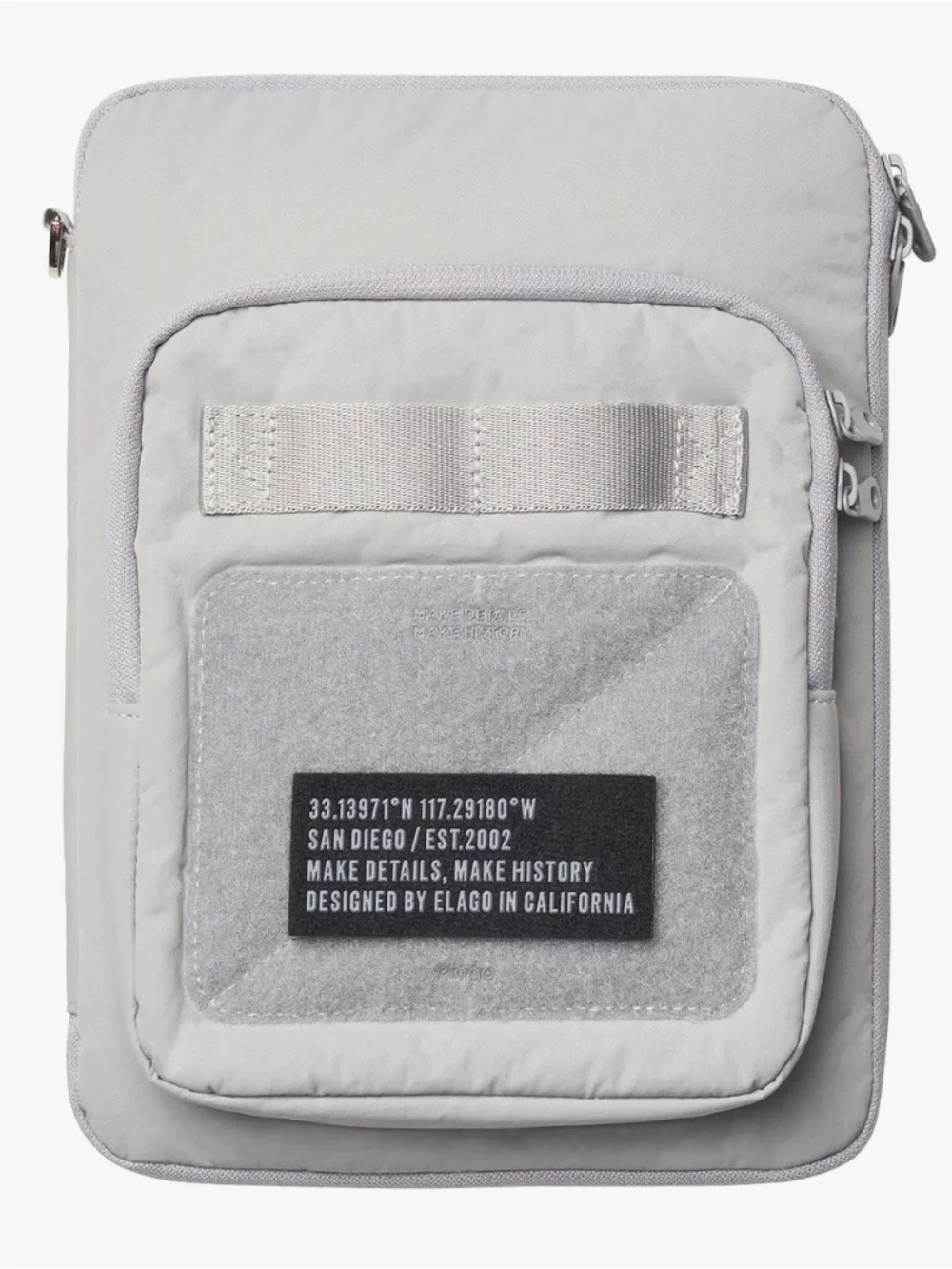 Elago Light Gray Tech Sleeve with Front Pocket NWT